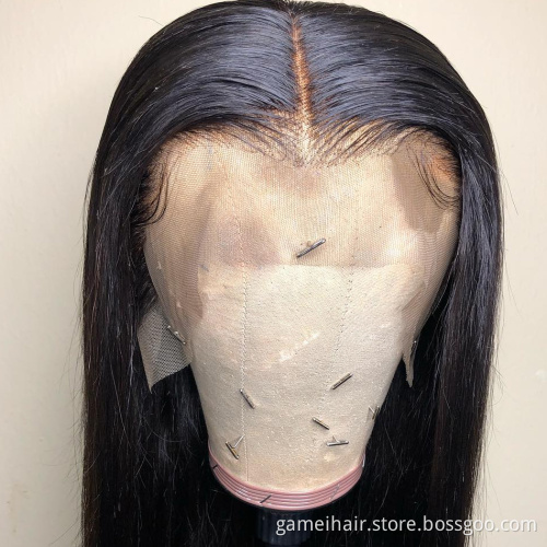 Straight Human Hair Wig Cheap Wholesale Hd Full Lace Frontal Closure Wig Raw Indian Virgin Hair Glueless Lace Front Wig Vendor